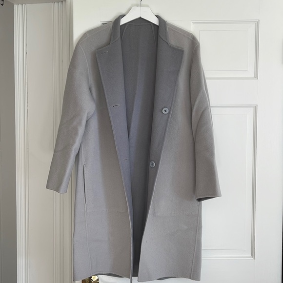 Theory double face wool bi color wool coat - Picture 1 of 9